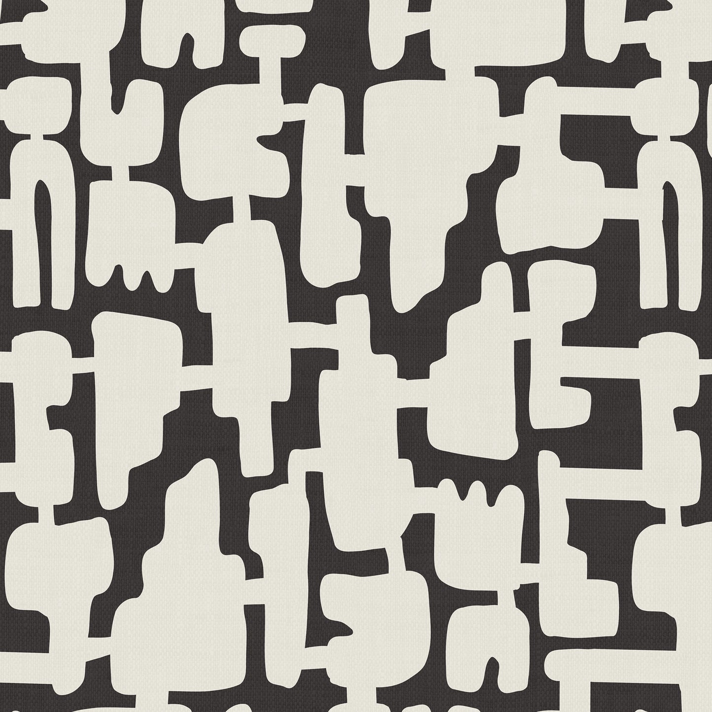 Add some eye-catching style to your walls with our Abstract Shapes Wallpaper! This modern design features an intricate blend of beige shapes on a charcoal background.