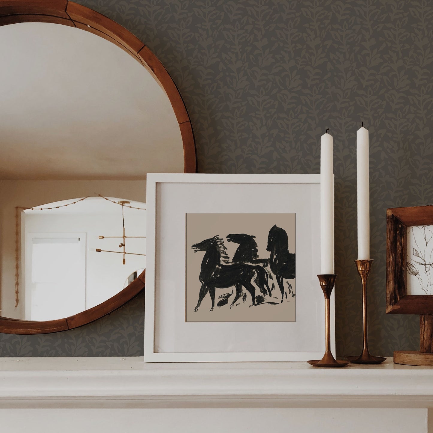 Transform your walls with the elegant and timeless Belmont Wallpaper shown in full size.