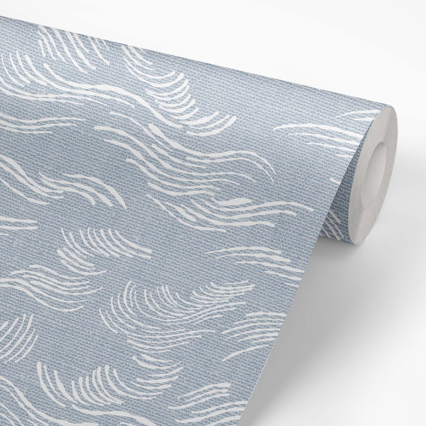 Beach Waves Wallpaper - Blue