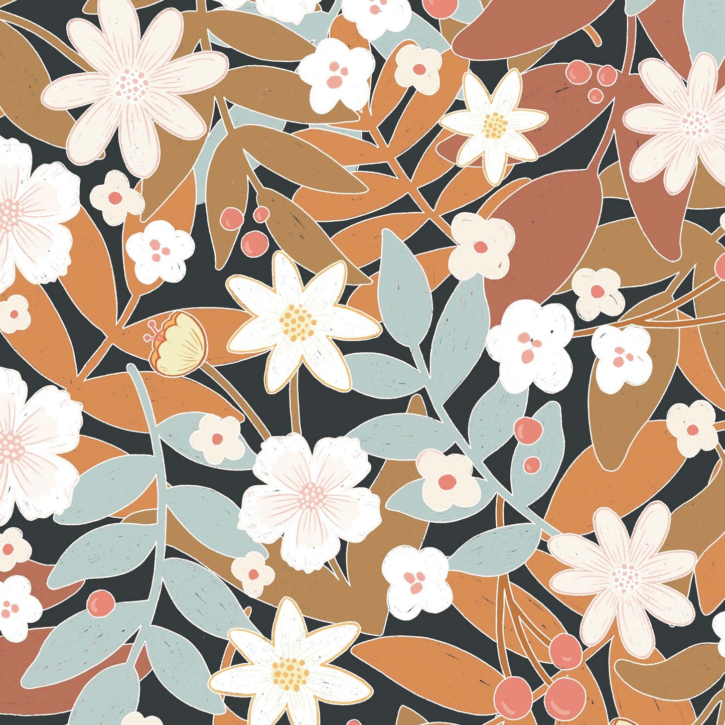 Bold and Beautiful Wallpaper - Crisp Autumn Orange