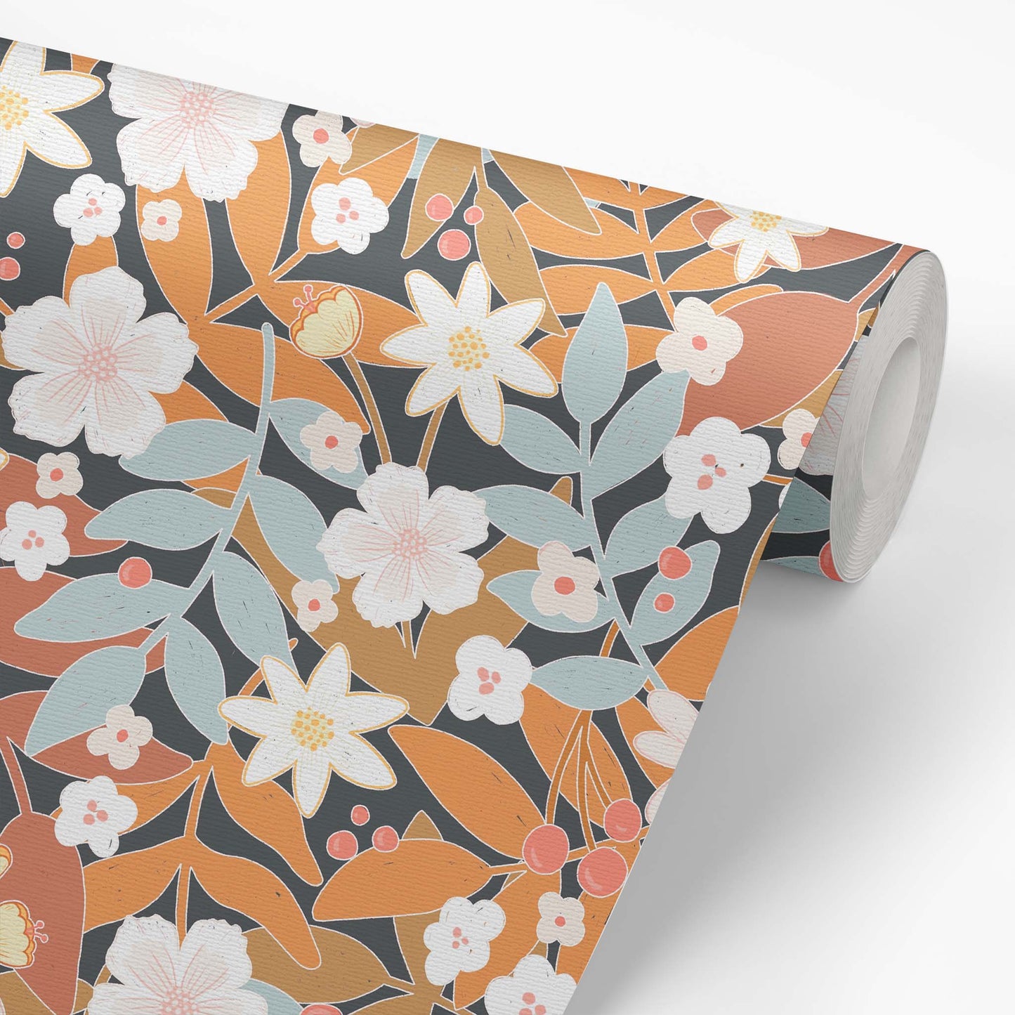 Bold and Beautiful Wallpaper - Crisp Autumn Orange