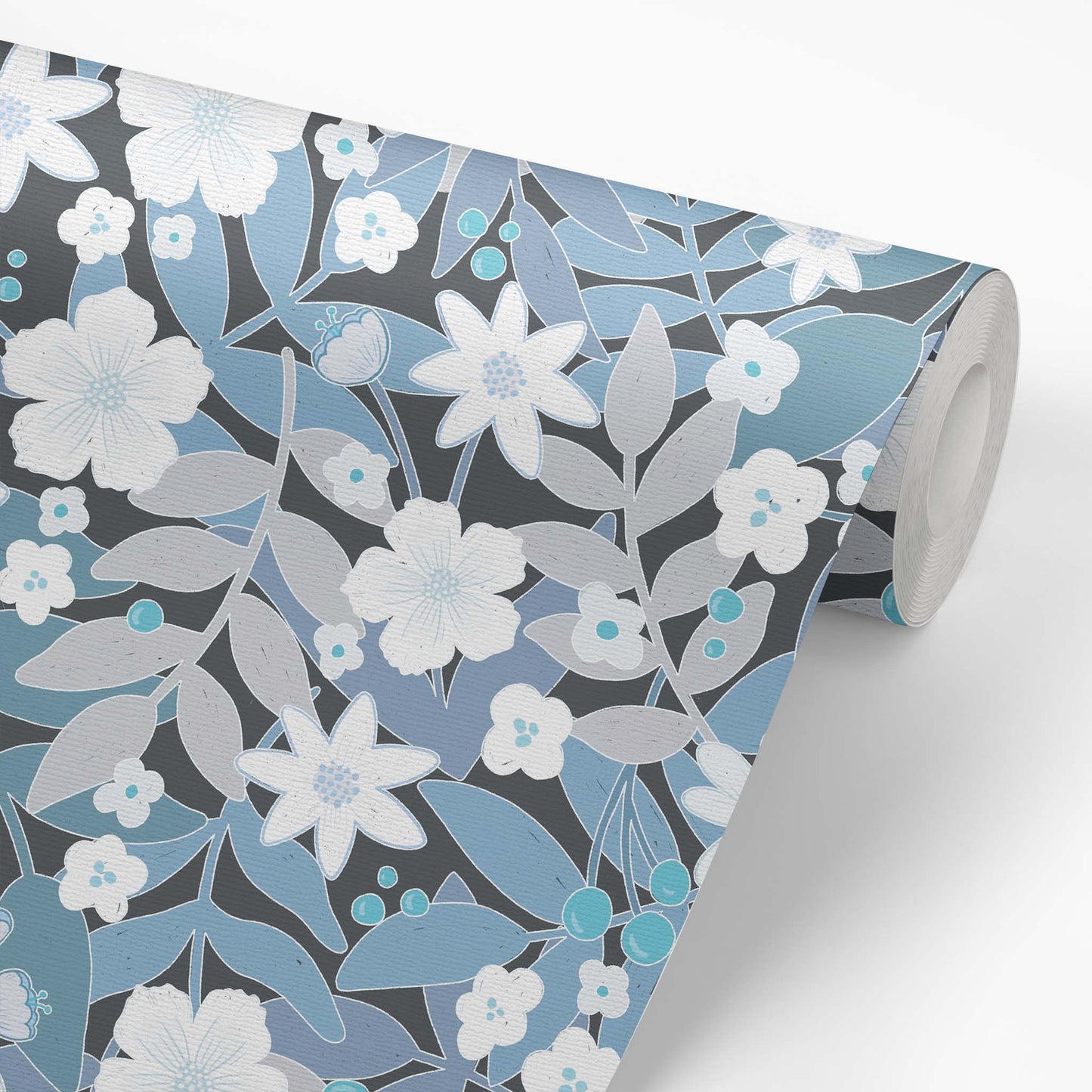 Bold and Beautiful Wallpaper - Iced Blues