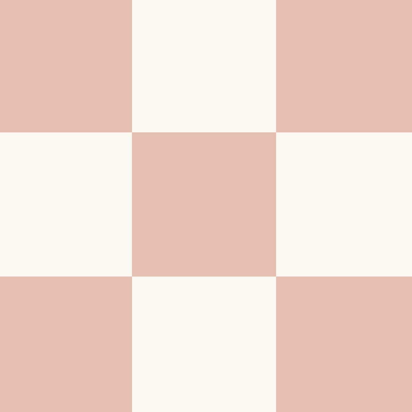 Classic Check Wallpaper in Dusty Pink in a closeup view