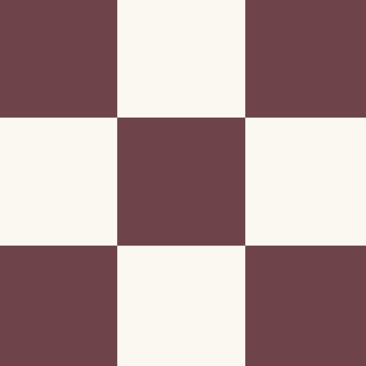 Classic Check Wallpaper in Burgundy in a closeup view
