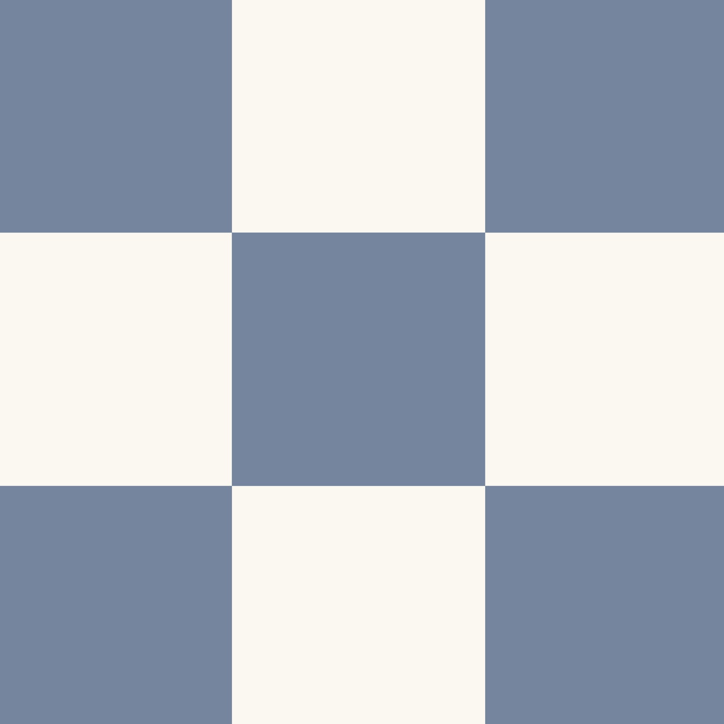Classic Check Wallpaper in Dusty Blue in a closeup view