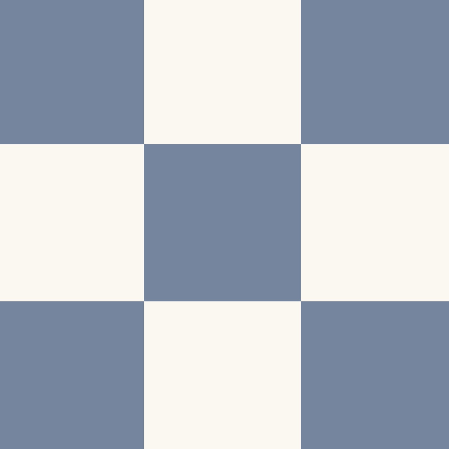 Classic Check Wallpaper in Dusty Blue in a closeup view