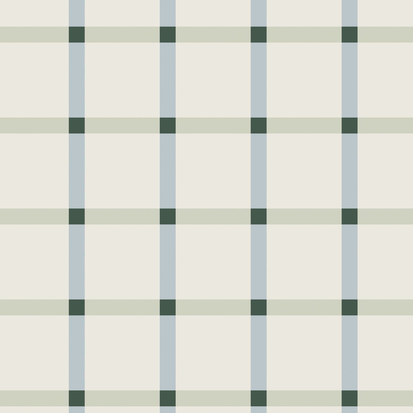 Classy Plaid Squares Wallpaper - Blue Green
