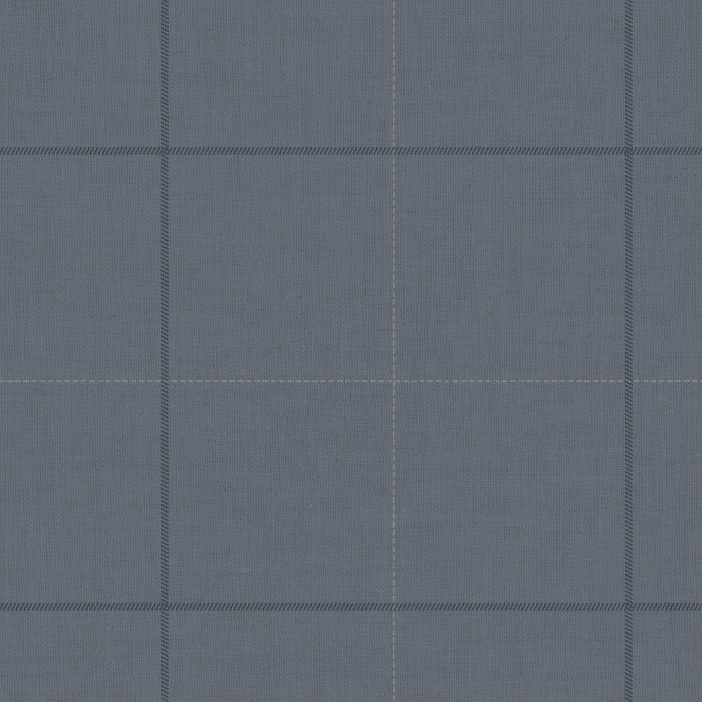 Closeup view of our Dainty Plaid Wallpaper in Blue.