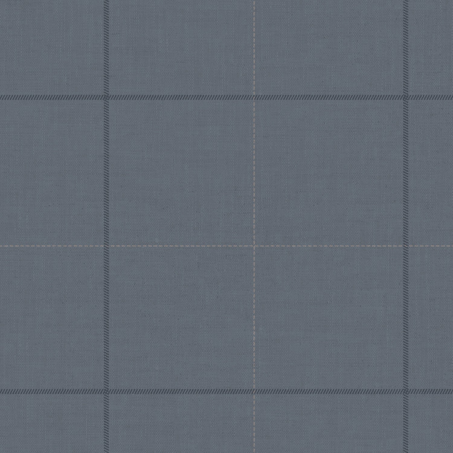 Closeup view of our Dainty Plaid Wallpaper in Blue.