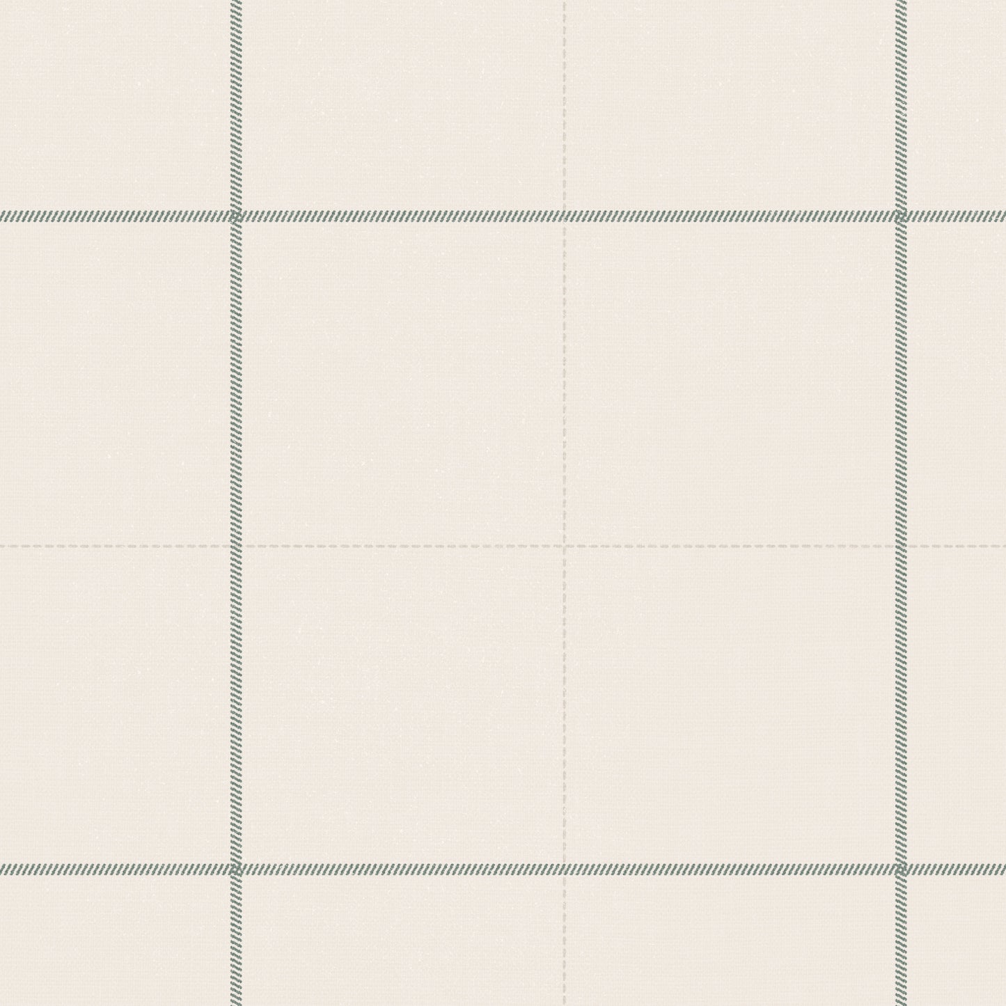 Closeup view of our Dainty Plaid Wallpaper in Green.