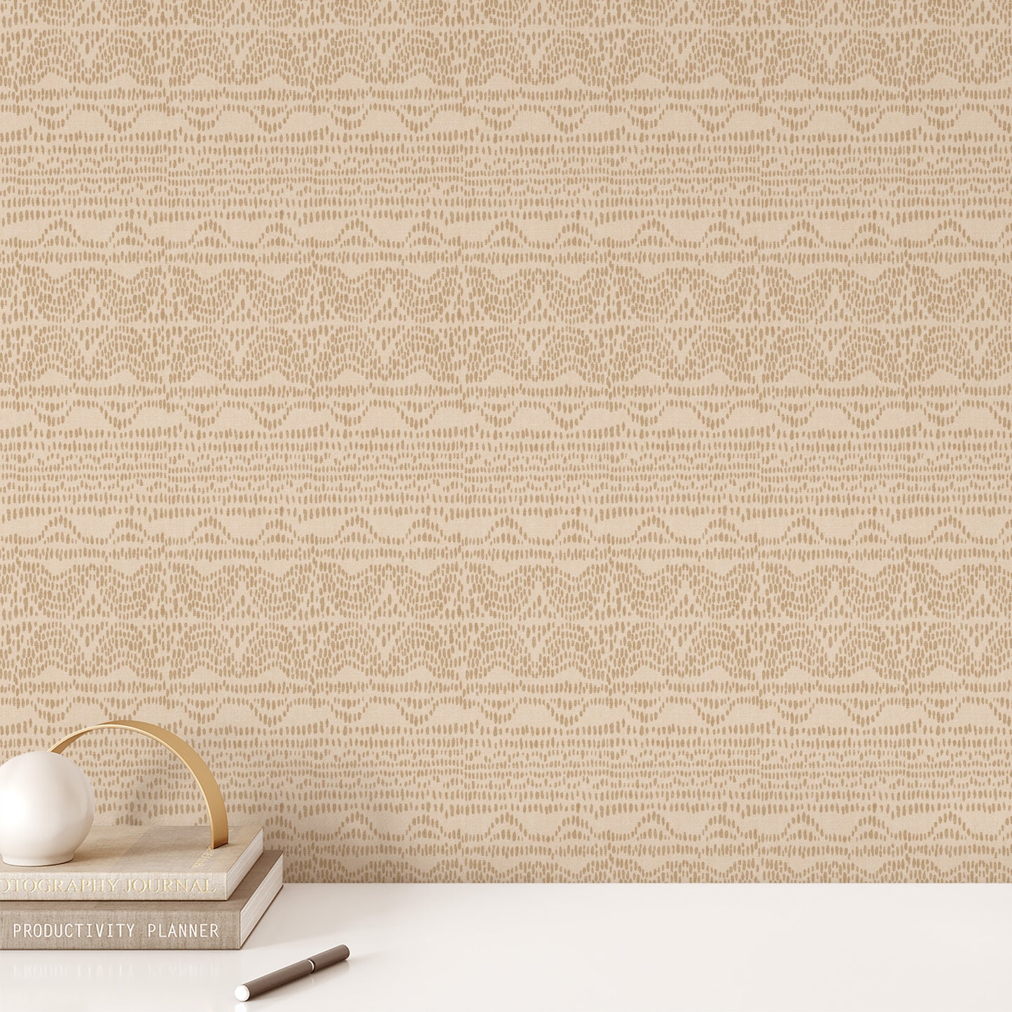 Drip with style with Sand Dripping Dots Wallpaper! Its intricate, geometric design will add a touch of sophistication to any room, with no mess! Whether you're using it to spruce up a bathroom or office, Dripping Dots is the perfect way to give any space a modern makeover.
