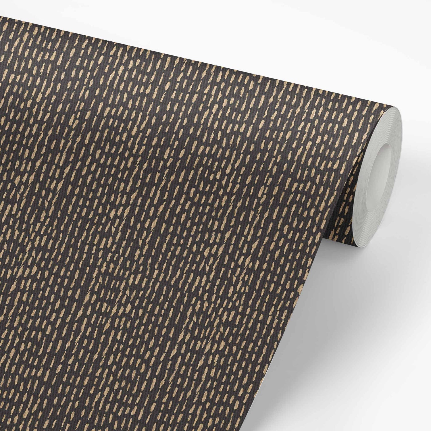 Brighten up your walls with this Freehand Dashes Wallpaper — the perfect mix of beige and charcoal.