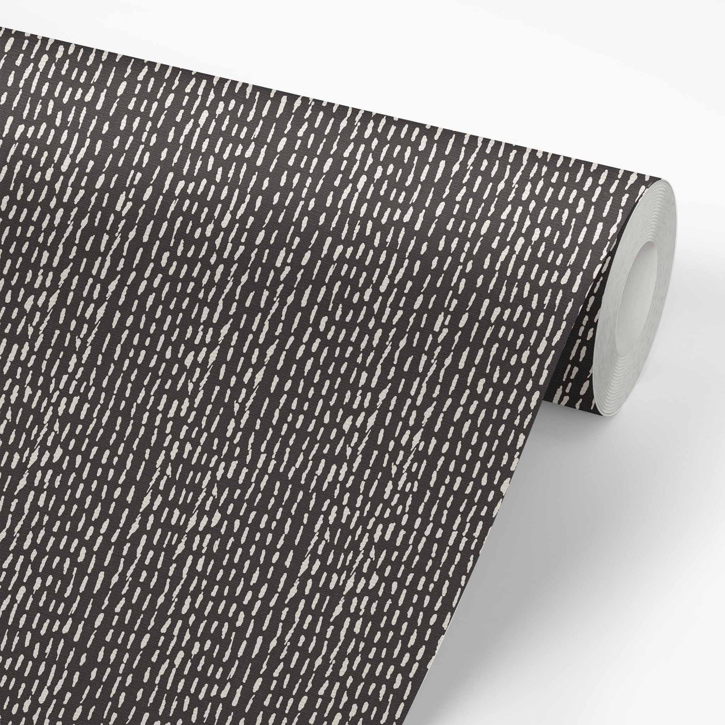 Brighten up your walls with this Freehand Dashes Wallpaper — the perfect mix of charcoal.