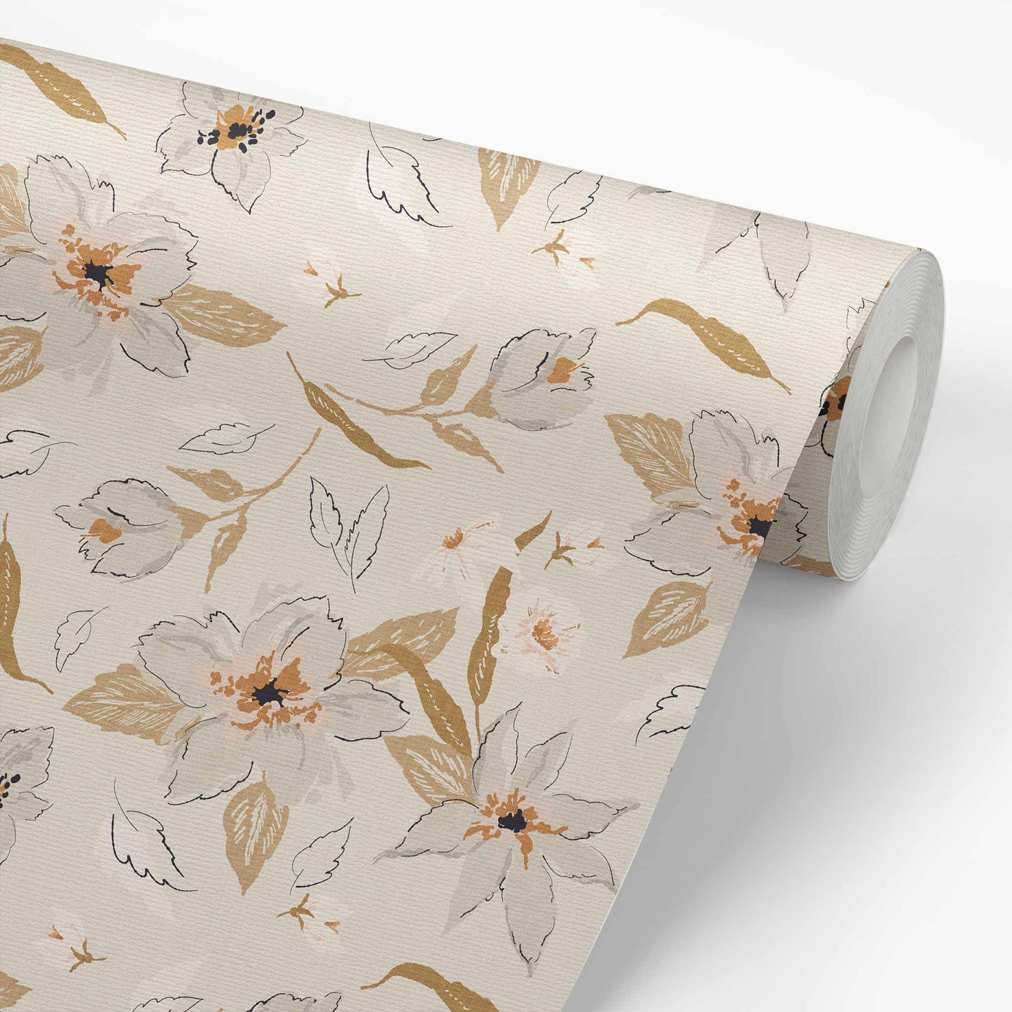 Bring a splash of natural beauty to your walls with this stunning Freehand Florals Wallpaper. Its vibrant cream tones and gorgeously done flowers.