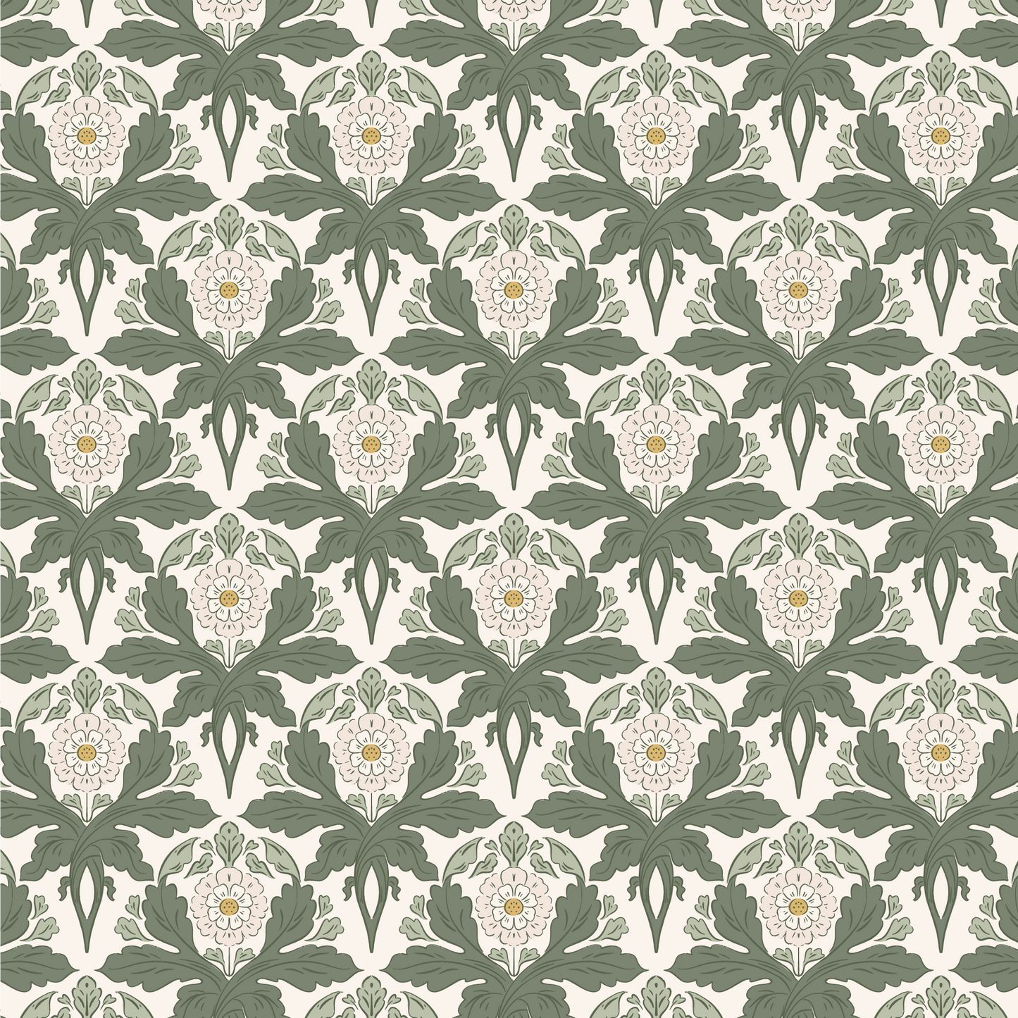 Introduce a touch of sophistication to your space with Verdant Victoriana - Fern wallpaper. This luxurious Victorian-style design features intricate florals and leaves, bringing an elegant and timeless charm to your walls.