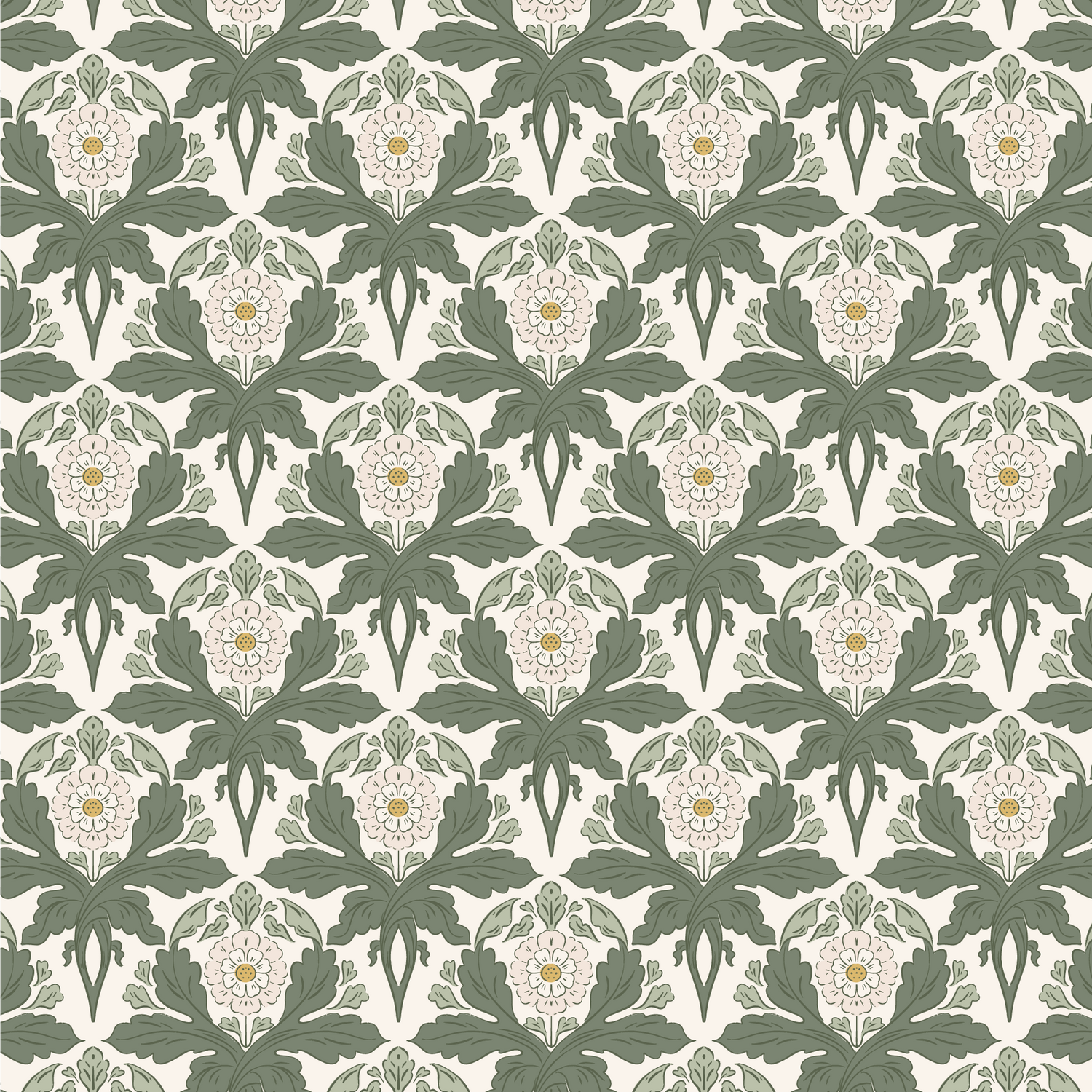 Introduce a touch of sophistication to your space with Verdant Victoriana - Fern wallpaper. This luxurious Victorian-style design features intricate florals and leaves, bringing an elegant and timeless charm to your walls.