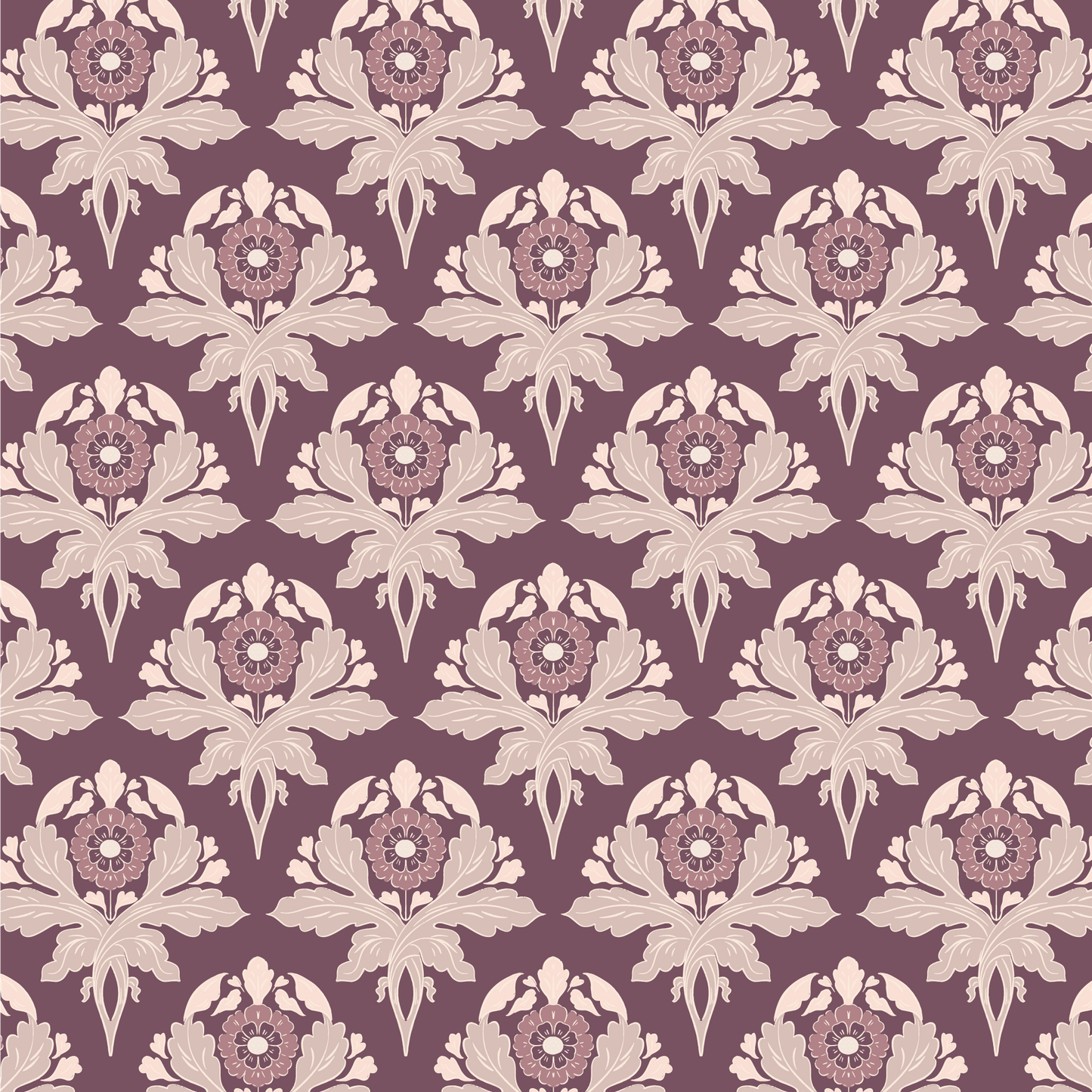 Introduce a touch of sophistication to your space with Verdant Victoriana - Merlot wallpaper. This luxurious Victorian-style design features intricate florals and leaves, bringing an elegant and timeless charm to your walls.