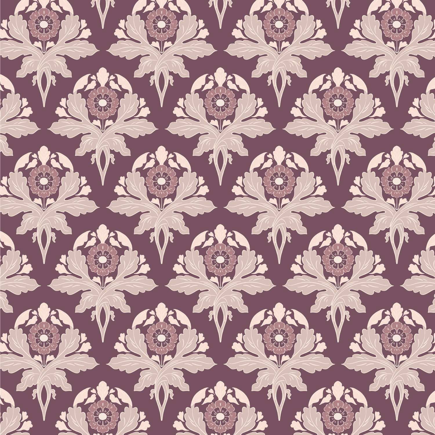 Introduce a touch of sophistication to your space with Verdant Victoriana - Merlot wallpaper. This luxurious Victorian-style design features intricate florals and leaves, bringing an elegant and timeless charm to your walls.