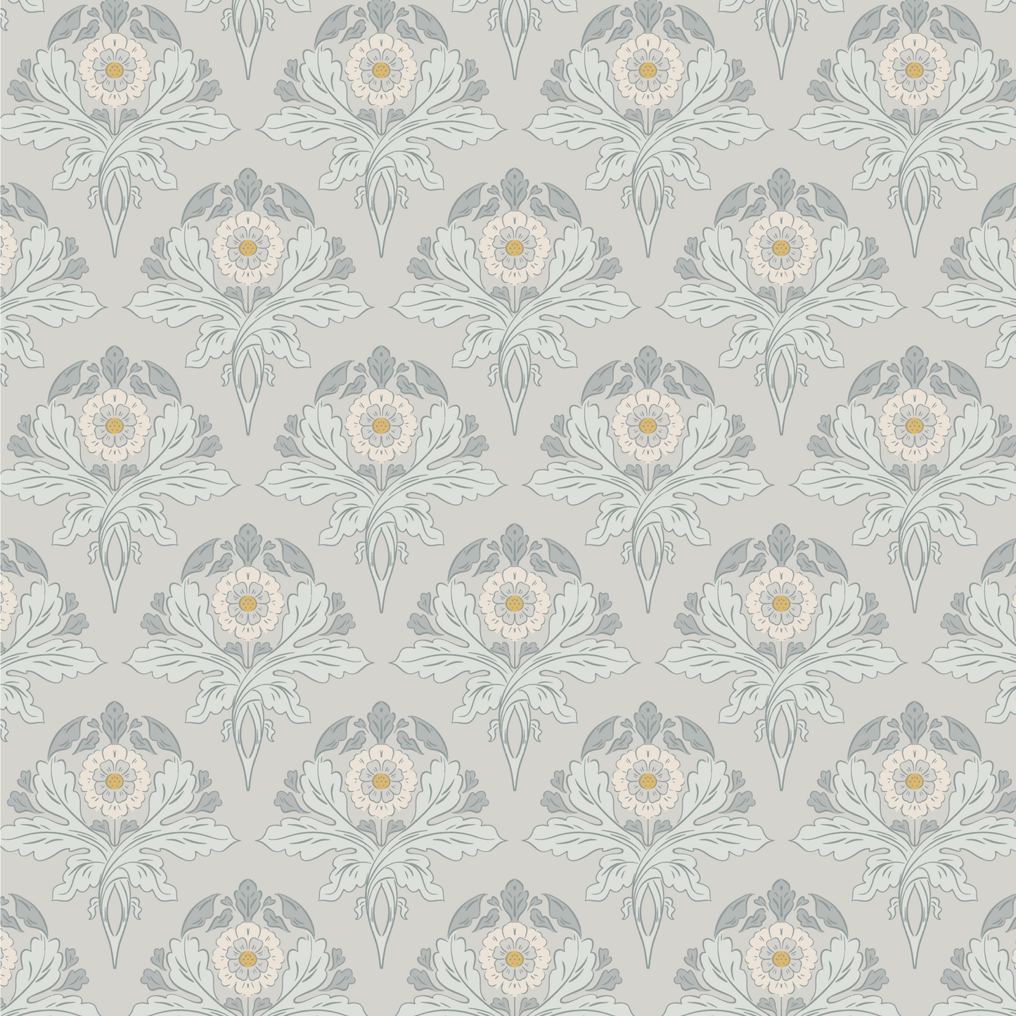 Introduce a touch of sophistication to your space with Verdant Victoriana - Grey wallpaper. This luxurious Victorian-style design features intricate florals and leaves, bringing an elegant and timeless charm to your walls.