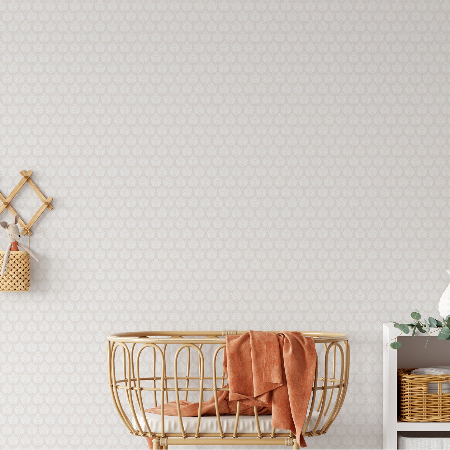 Introducing our Elegant Leaves Wallpaper in Mocha. These subtle leaves add a touch of sophistication to any space. Elevate your room with our premium wallpaper, designed for those with refined taste.