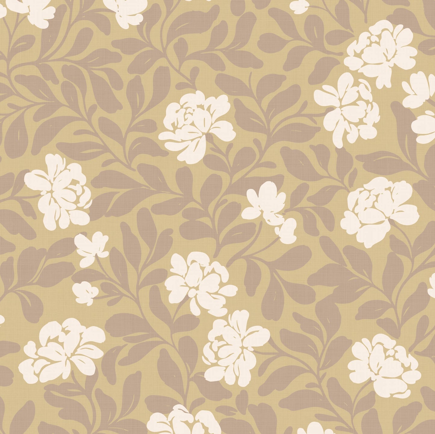 Peony Parade in Gold shown close up.