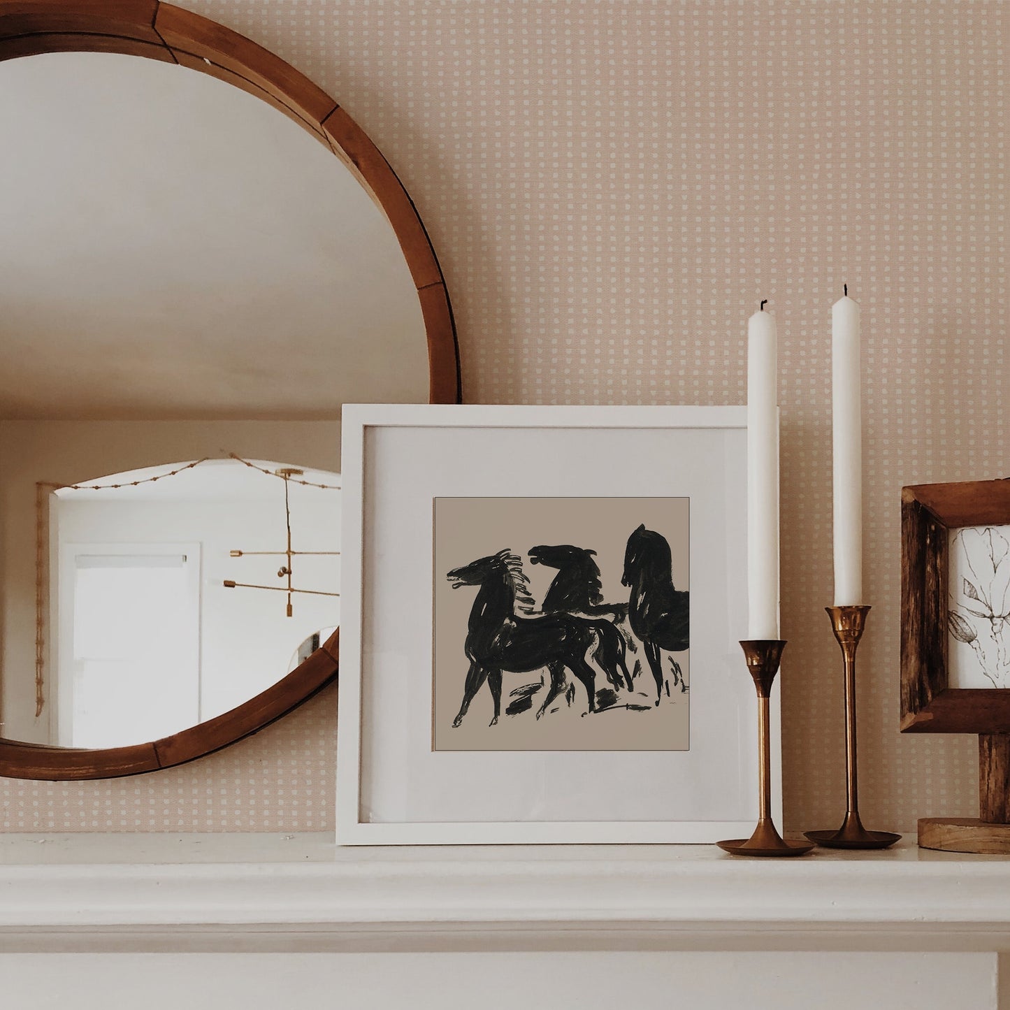 Inspire a creative atmosphere with our Geometric Dots Wallpaper in pale pink. Its abstract pattern of dots will bring any room to life, allowing you to express sophistication with a unique and artistic approach.