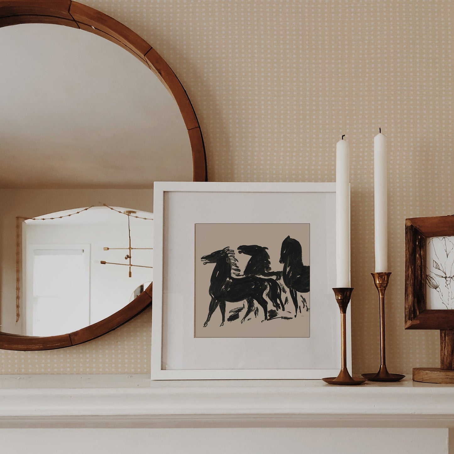 Inspire a creative atmosphere with our Geometric Dots Wallpaper in tan. Its abstract pattern of dots will bring any room to life, allowing you to express sophistication with a unique and artistic approach.