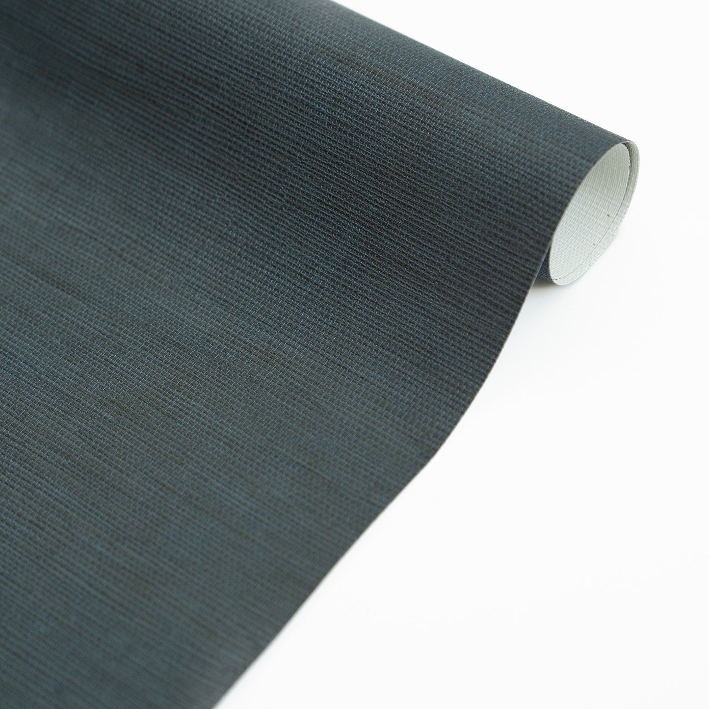 Faux Grasscloth Wallpaper - Blue