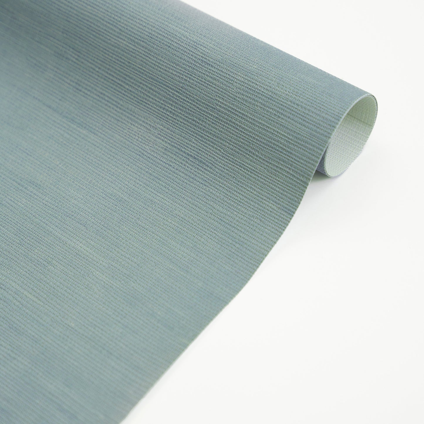 Faux Grasscloth Wallpaper - Blue