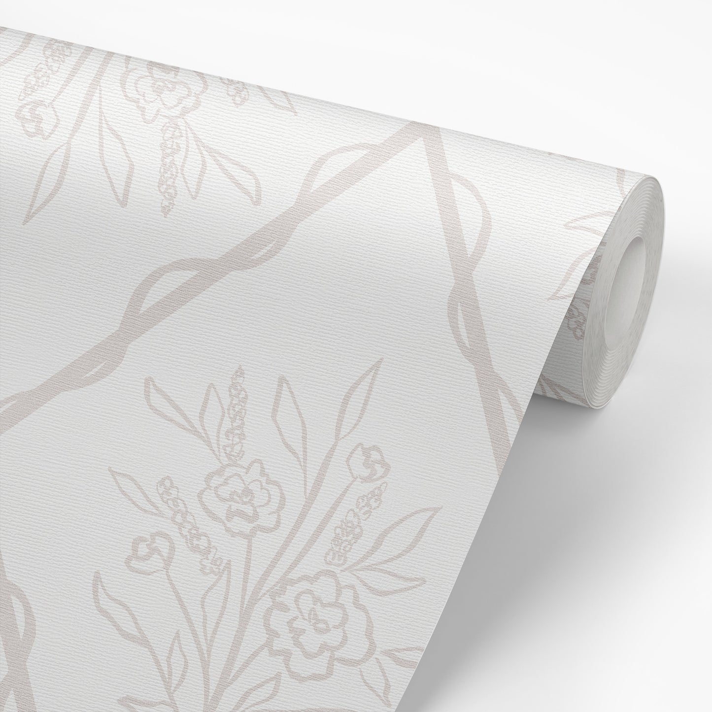 Wallpaper Panel close up Nursery wallpaper featuring Jessica's Floral Trellis Wallpaper- a classic floral pattern