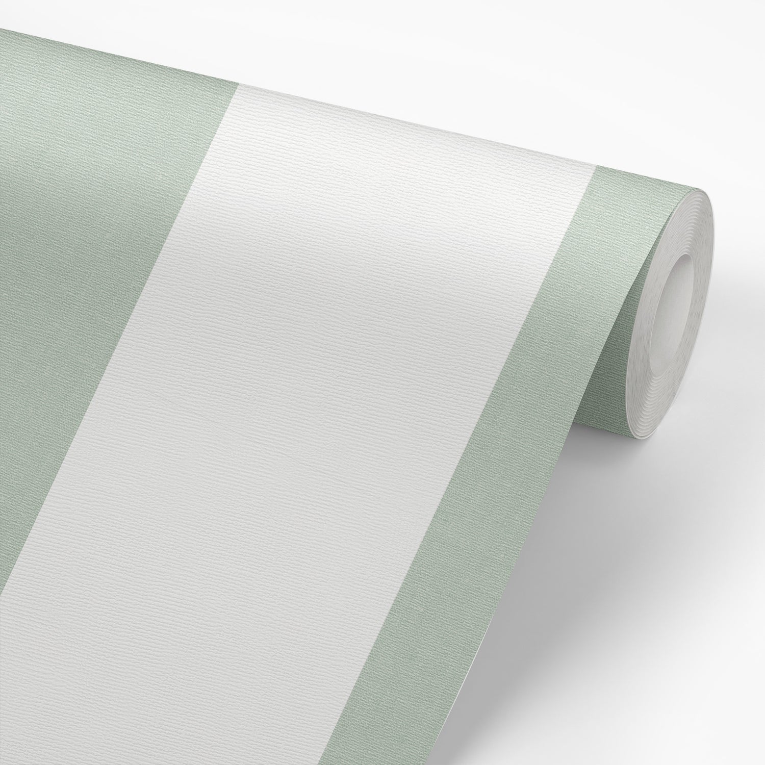 Wallpaper panel close up Nursery wallpaper featuring Gracie's Stripe Wallpaper- a classic stripe pattern