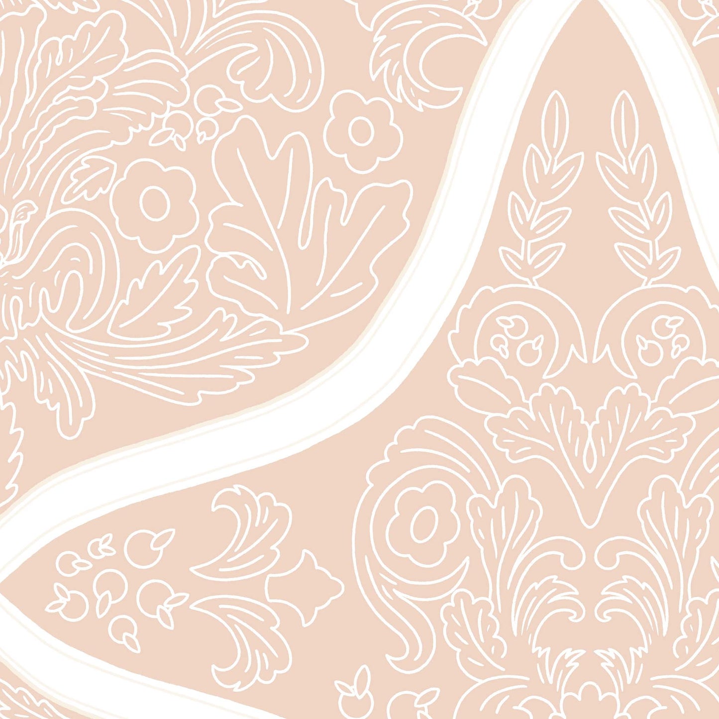 The unique geometric design adds a touch of sophistication, creating a space that is shown in peach zoomed in.