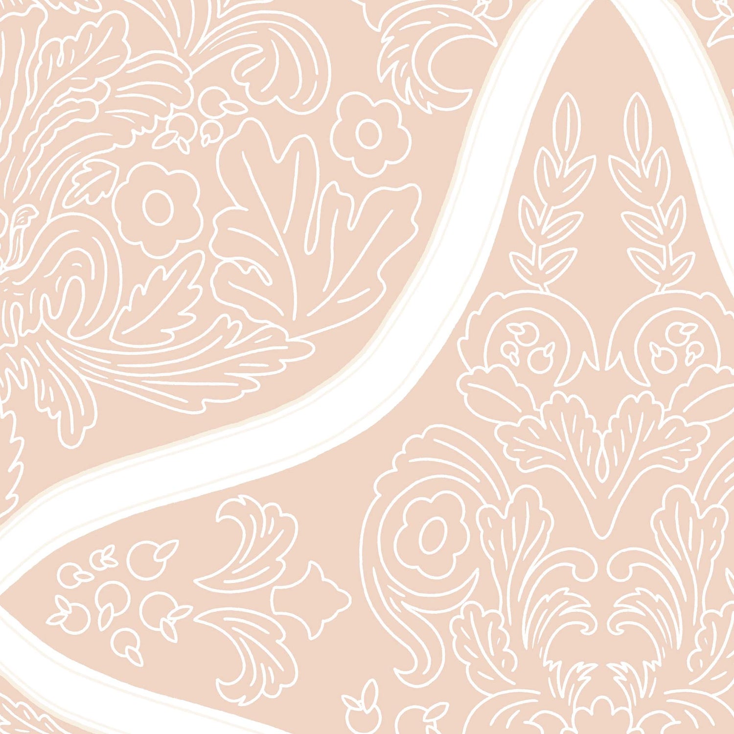 The unique geometric design adds a touch of sophistication, creating a space that is shown in peach zoomed in.