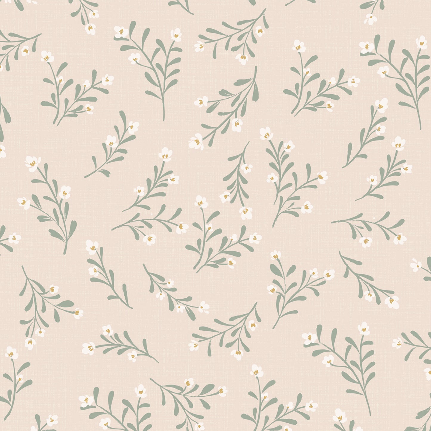Jasmine Wallpaper in Blush shown close up.