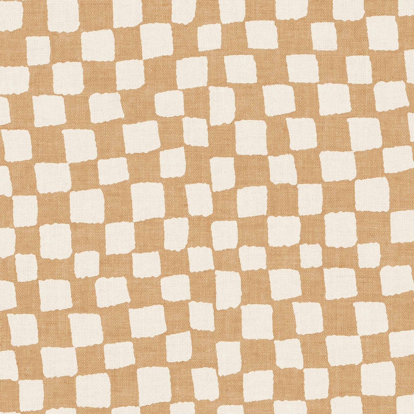Transform your space with Lazy Checkers Wallpaper – Tawny. Featuring playful, uneven visuals for a dynamic, three-dimensional look, this wallpaper can bring a sense of movement and energy to any room.