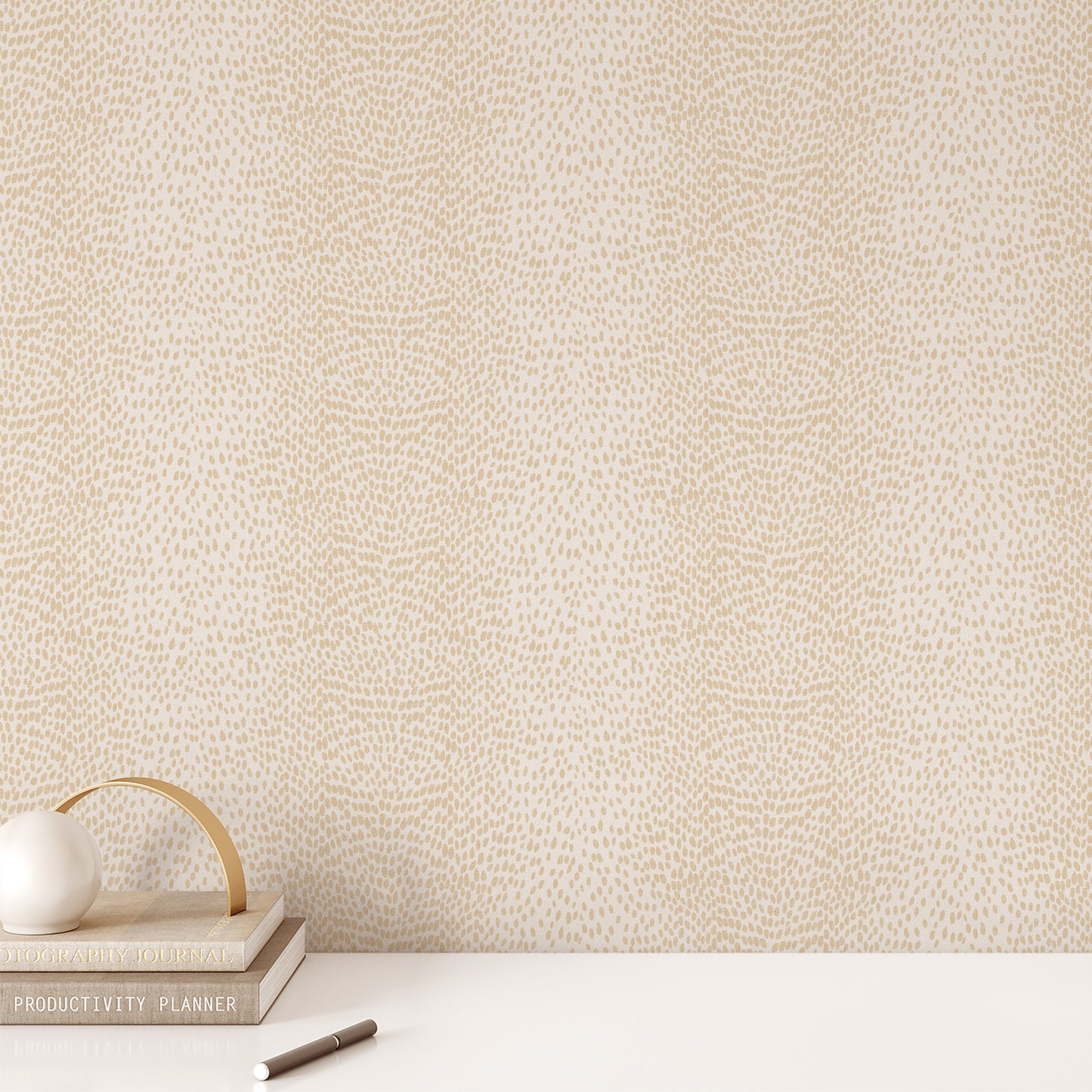 Make a wild statement with this unique cream Leopard Wallpaper! It's got whimsical leopard spots, without being too overwhelming, so your walls can add a bit of fun while still maintaining a subtle look.