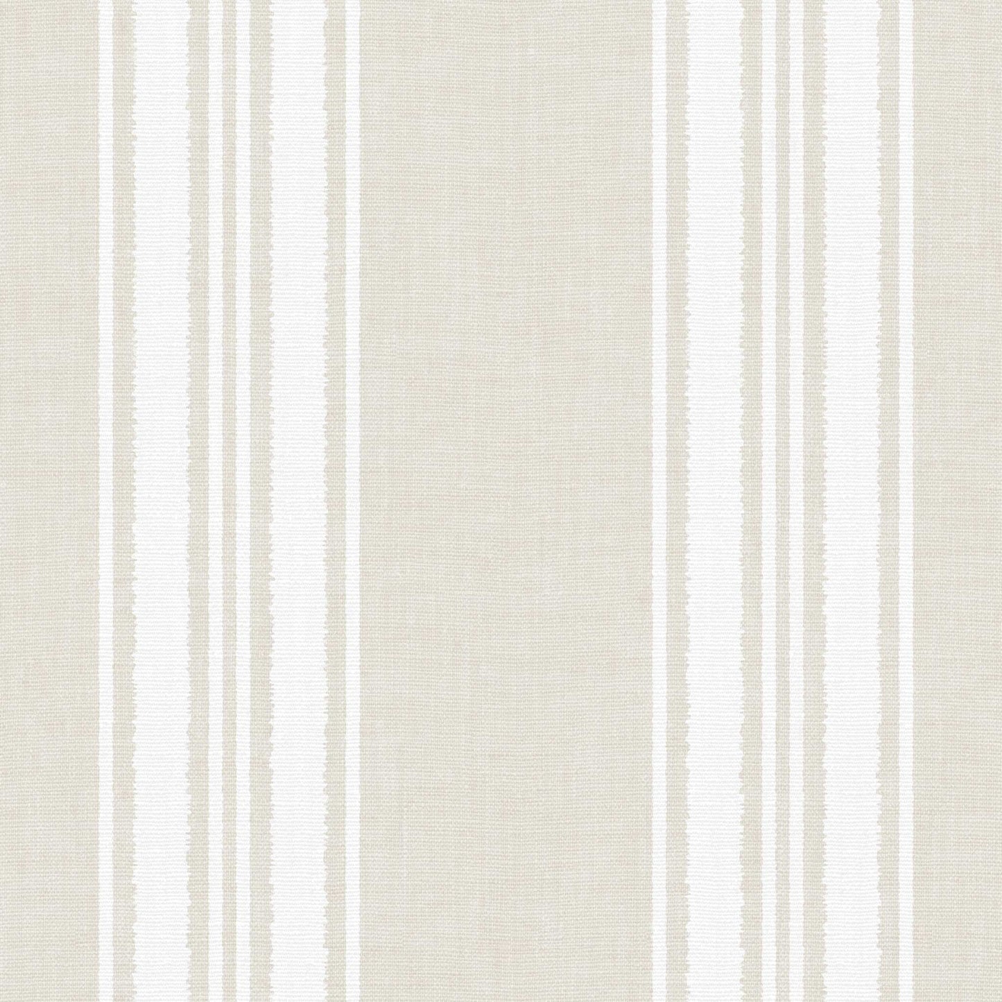 Linen Stripes Wallpaper in Cream shown in a closeup view