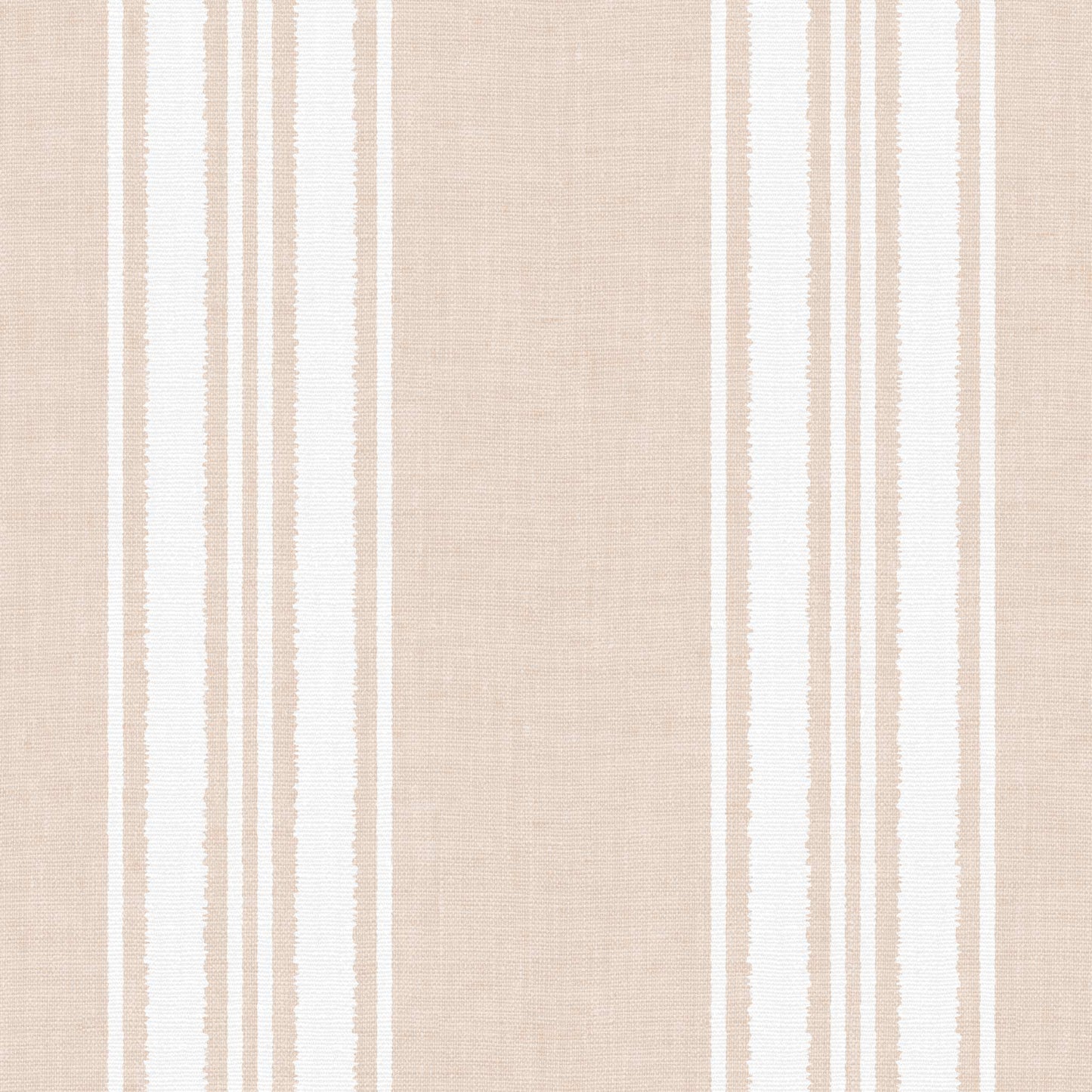 Linen Stripes Wallpaper in Soft Coral shown in a closeup view