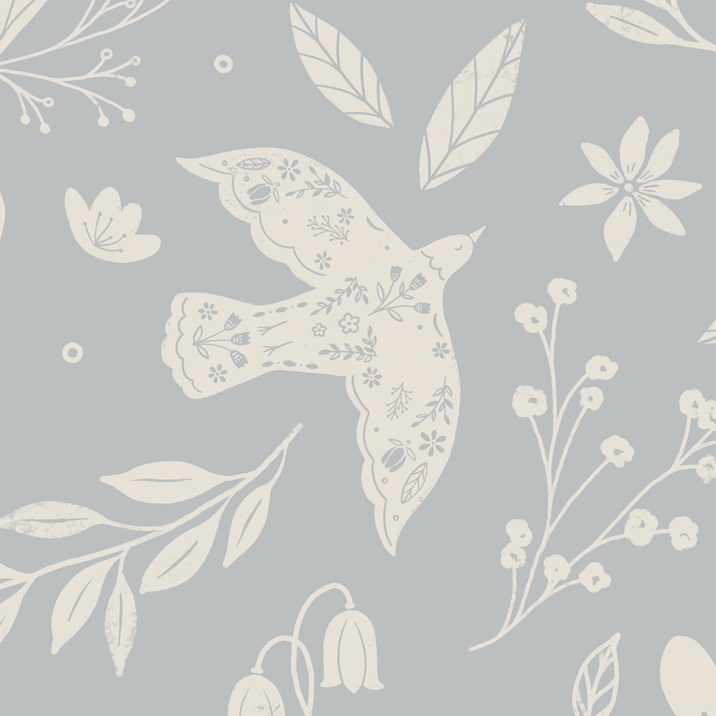 Dove of Peace Wallpaper - Gray