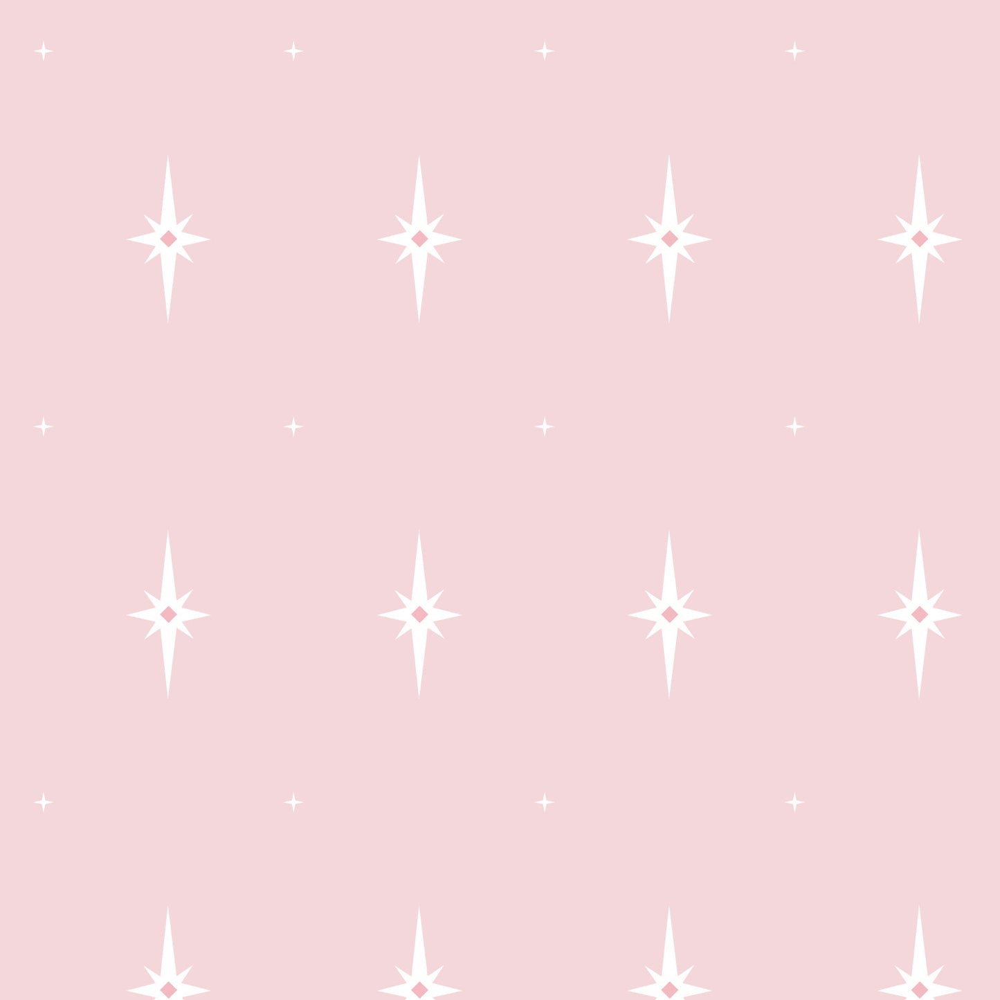 White star shapes on a pink background