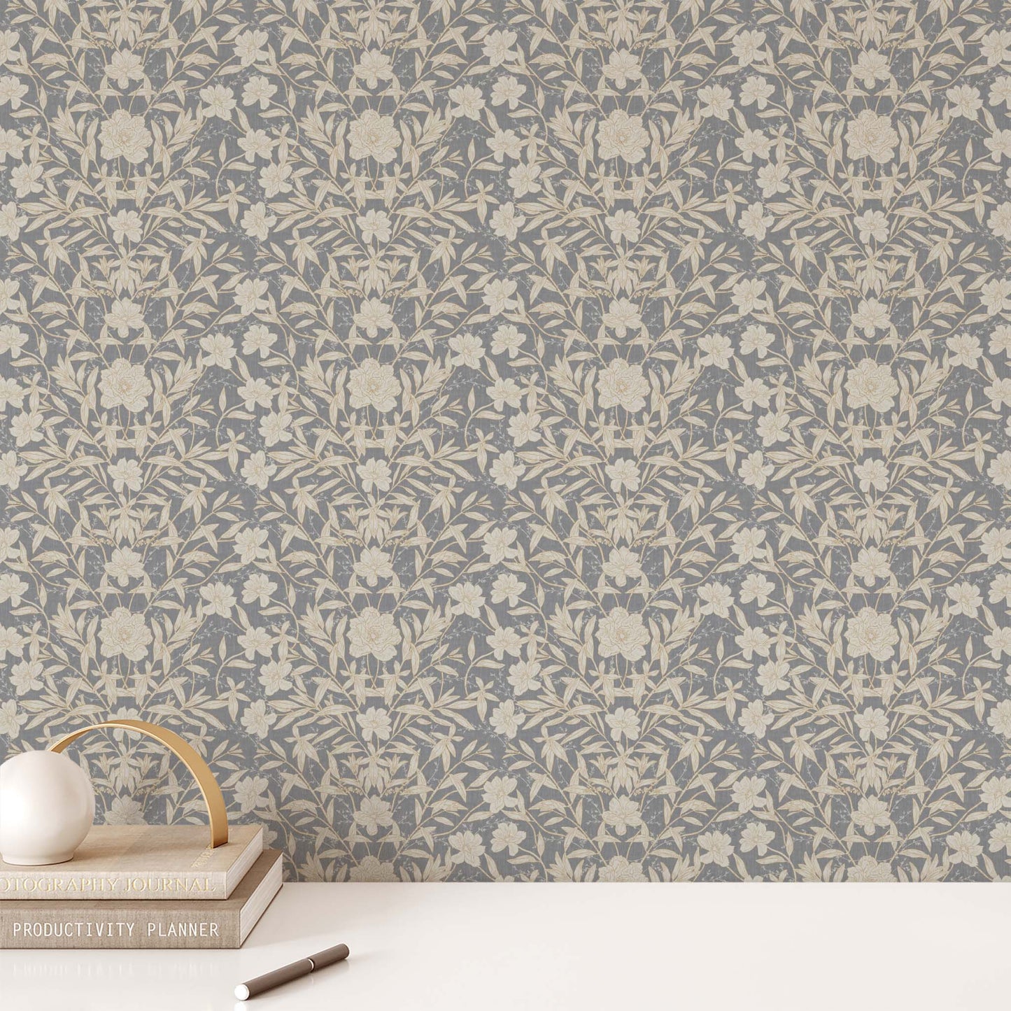 Our luxurious Peony Garden Wallpaper in Denim Blue adds a majestic touch of sophistication to any space. Its distinctive classic peonies are guaranteed to add a sense of elegance to any wall.