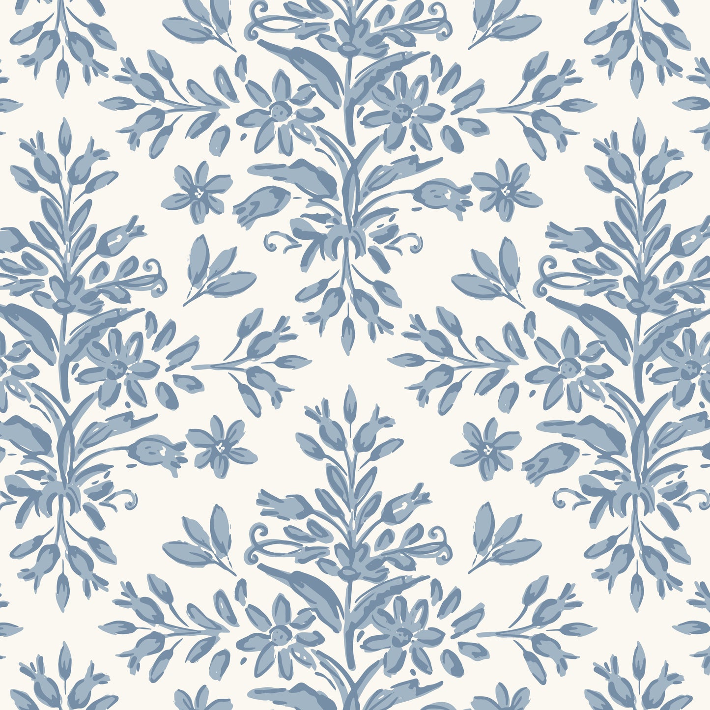 Rustic Lacy Wallpaper in Light Blue in a closeup view