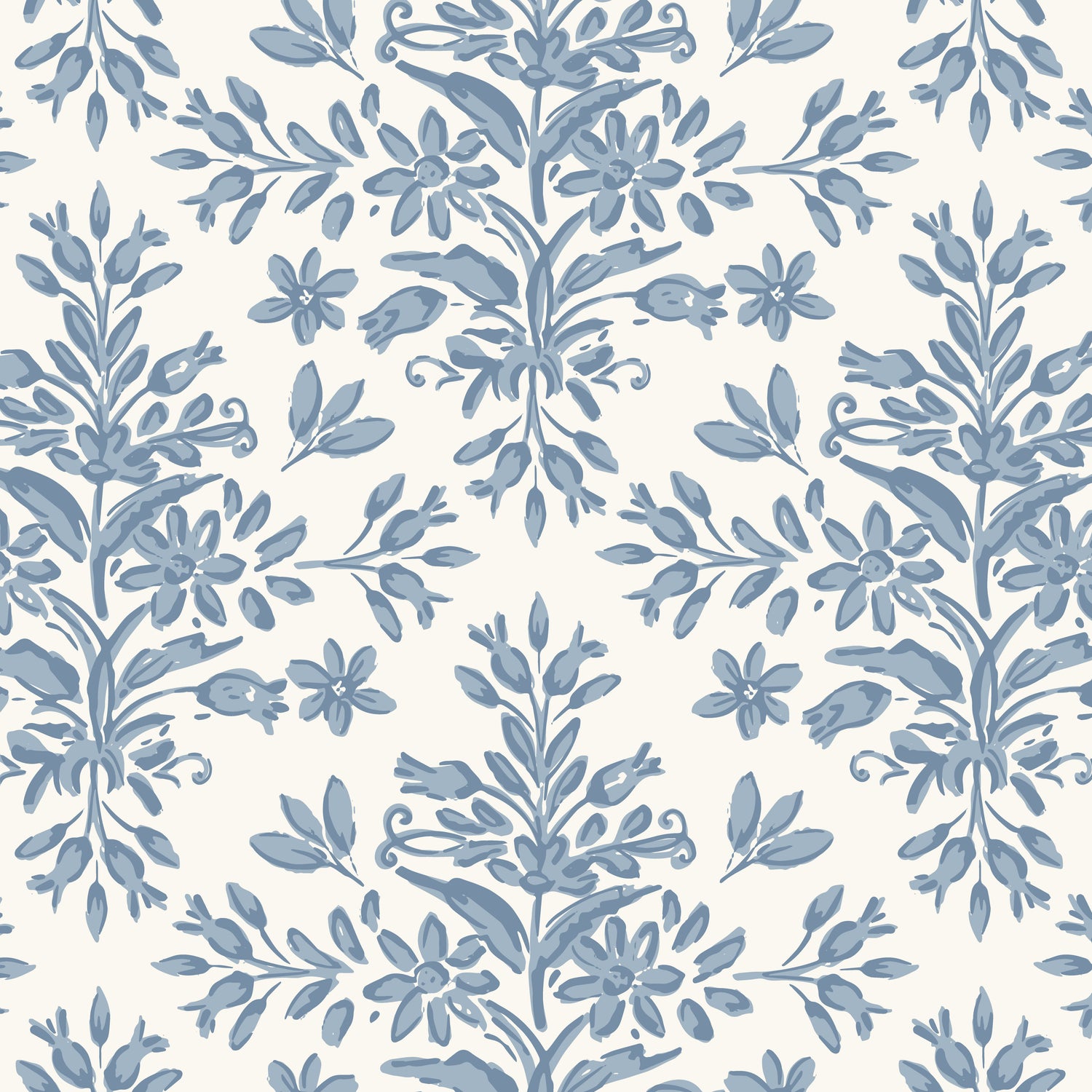 Rustic Lacy Wallpaper in Light Blue in a closeup view