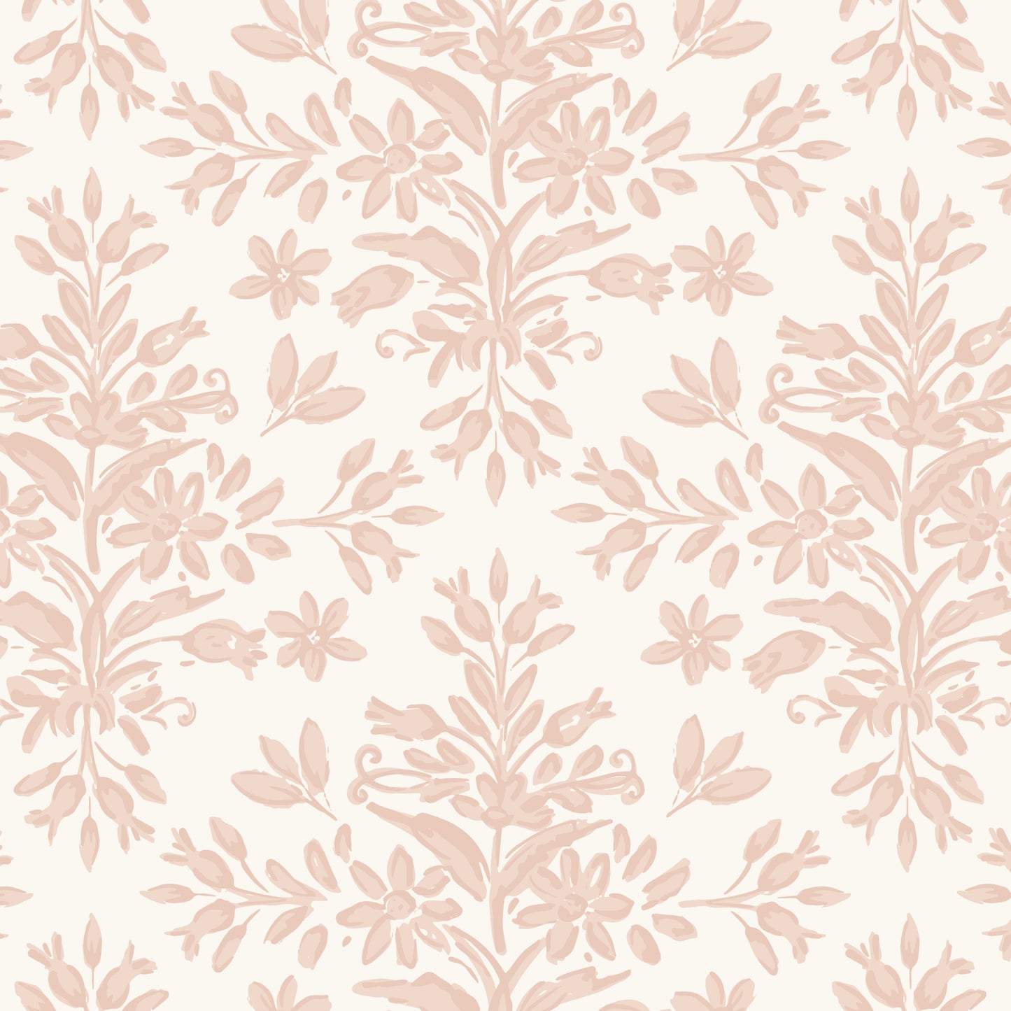 Rustic Lacy Wallpaper in Soft Pink in a closeup view