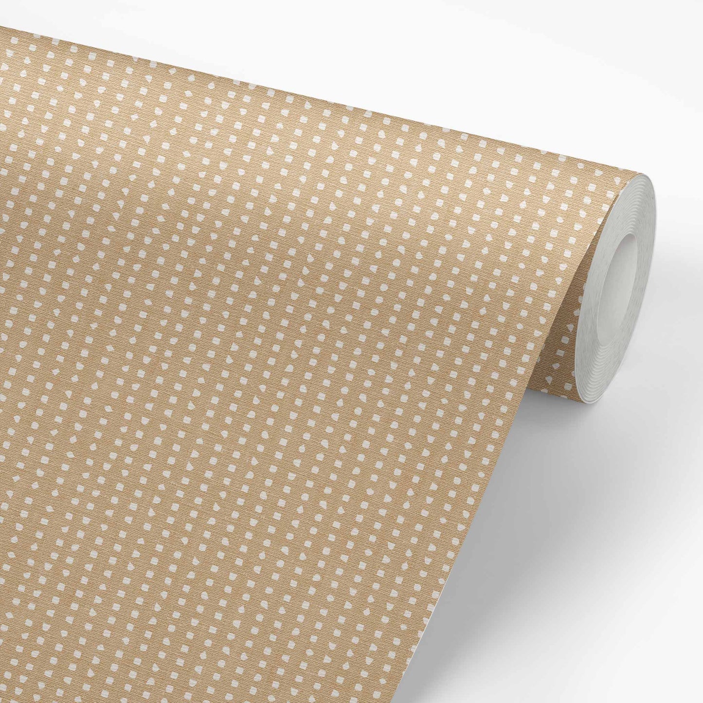 Inspire a creative atmosphere with our Geometric Dots Wallpaper in beige. Its abstract pattern of dots will bring any room to life, allowing you to express sophistication with a unique and artistic approach.
