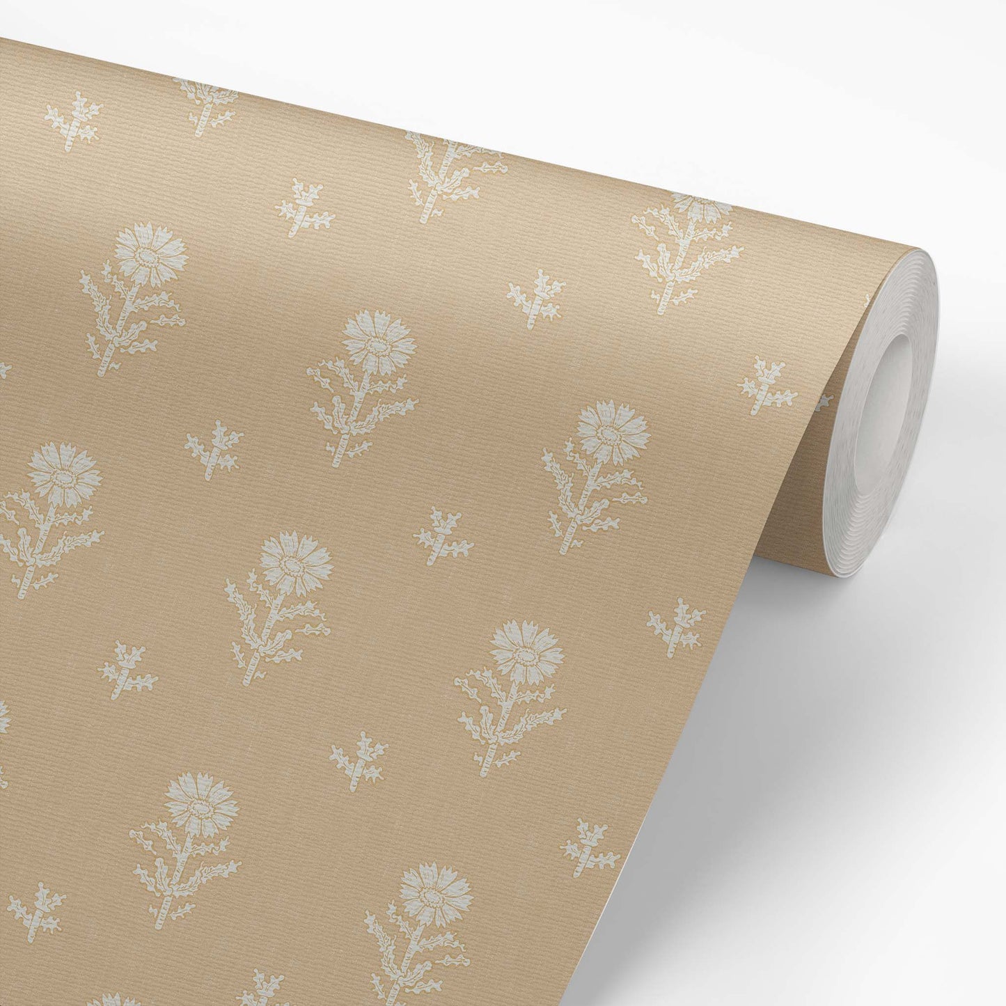 Add a touch of elegance and femininity to any room with our Small Vintage Floral Wallpaper in Tan. Drawing from classic vintage designs, this wallpaper combines delicate florals with soft, subtle tones to create an ambience of comfort and refinement.