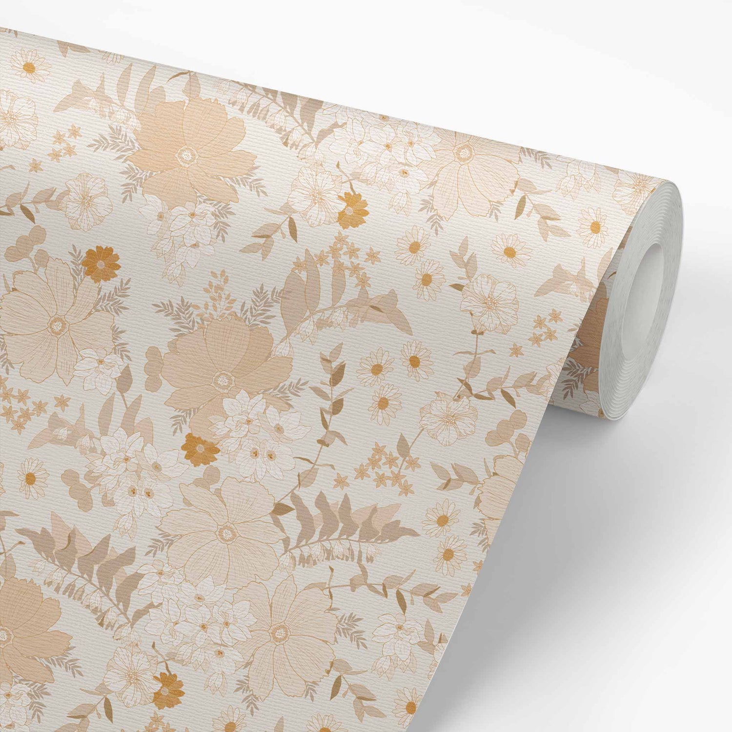 Our Spring Florals Wallpaper in Cream is a statement-making solution, featuring elegant flowers to add a touch of springtime beauty to your home.