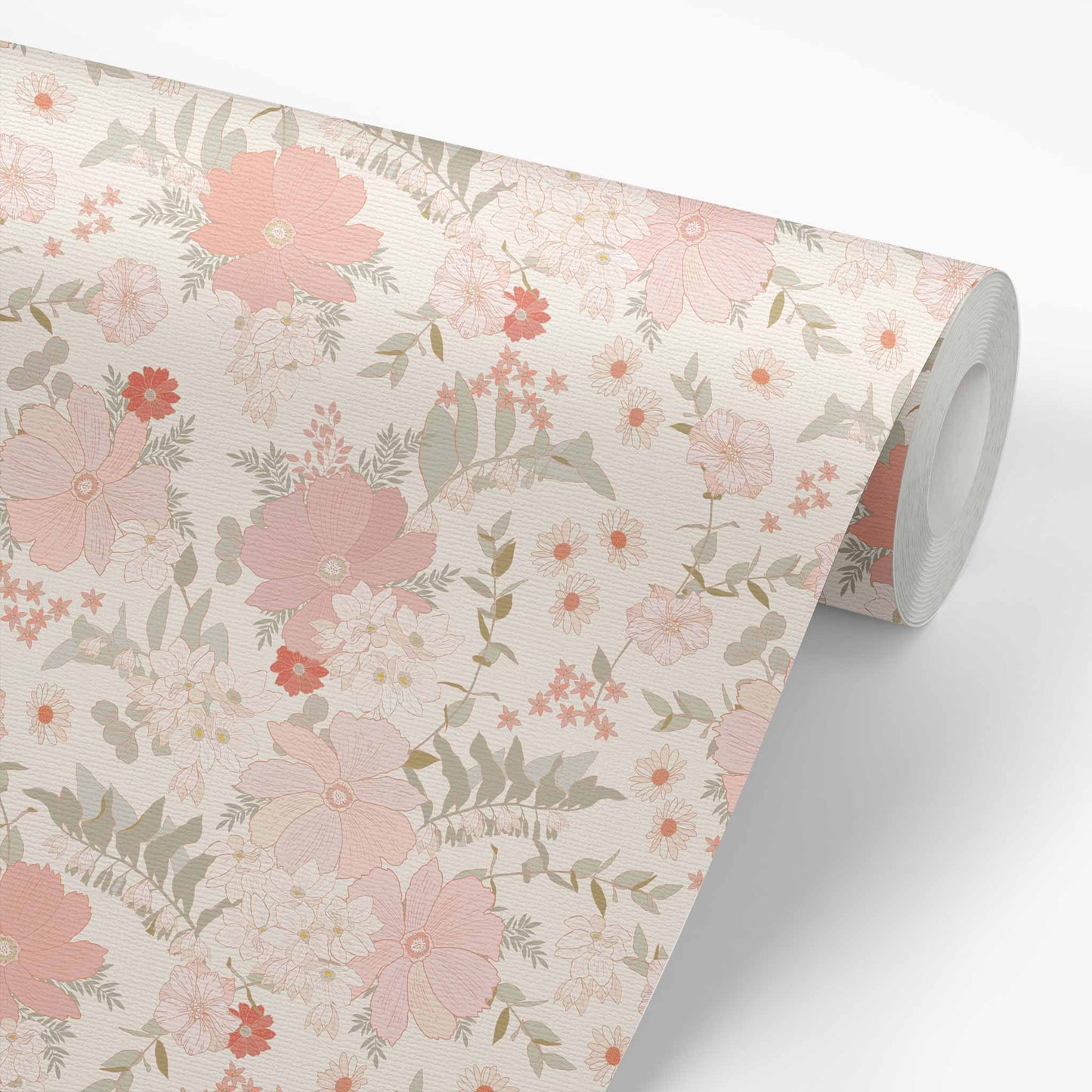 Our Spring Florals Wallpaper is a statement-making solution, featuring elegant flowers to add a touch of springtime beauty to your home.