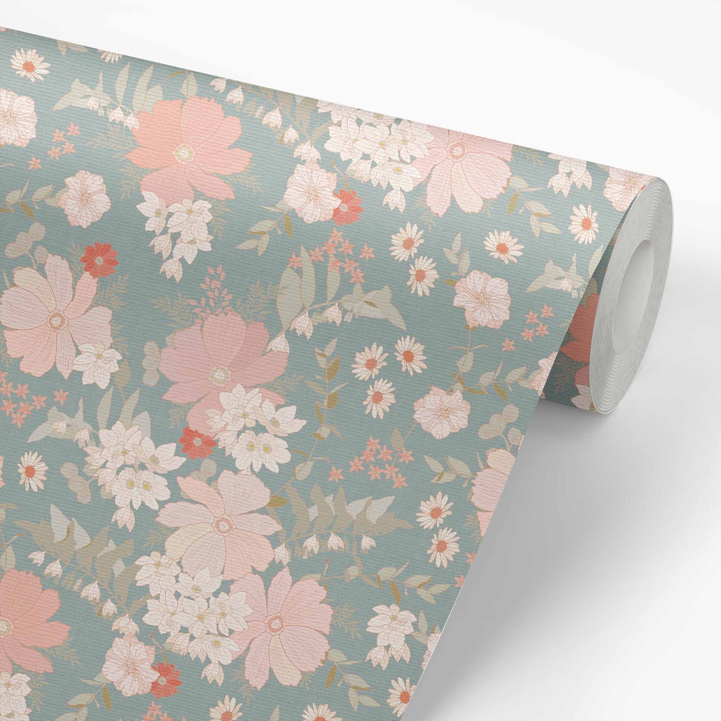 Our Spring Florals Wallpaper is a statement-making solution, featuring elegant flowers to add a touch of springtime beauty to your home.