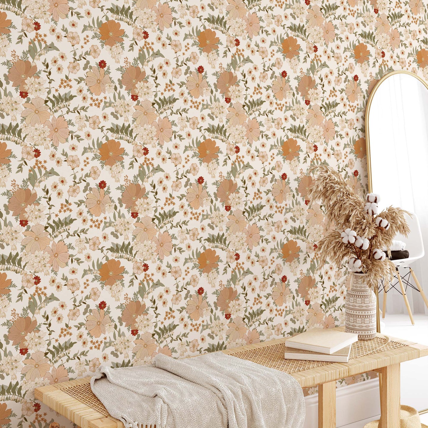 Make your walls bloom with delight! Our Spring Florals Wallpaper is a statement-making solution, featuring elegant flowers to add a touch of springtime beauty to your home.